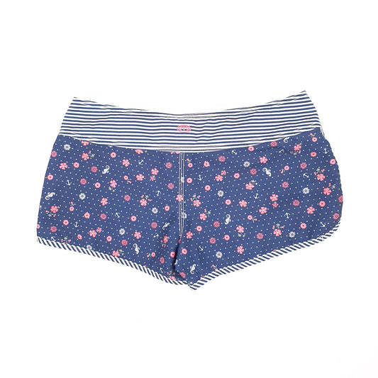 Womens Navy Animal Sport Shorts