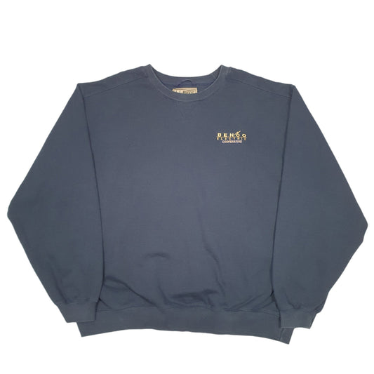 Mens Navy L.L.Bean Benco Electric Cooperative USA Vintage Crewneck Jumper