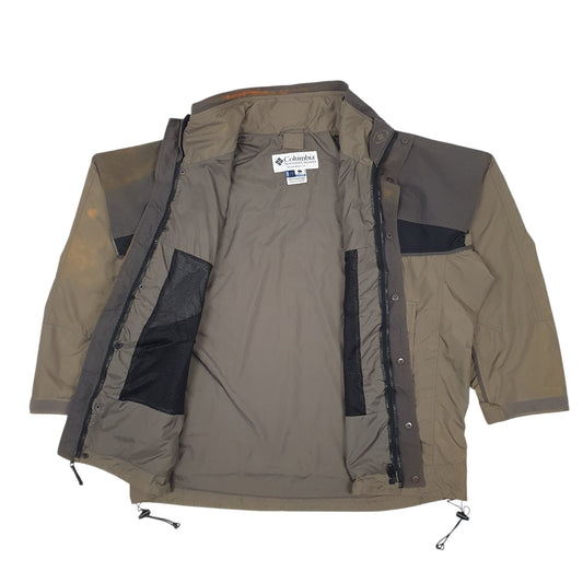 Mens Khaki Columbia Sportswear Company Full Zip Coat