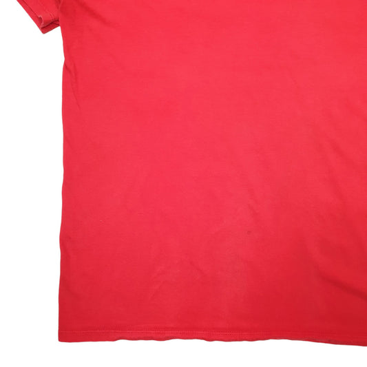 Mens Red Nike Spellout Short Sleeve T Shirt
