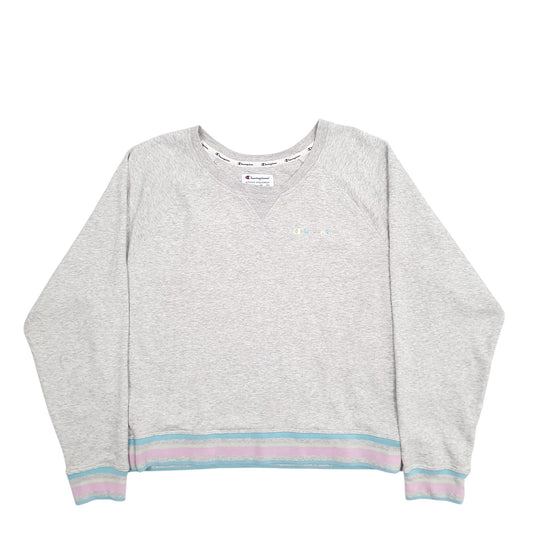Womens Grey Champion Crewneck Jumper