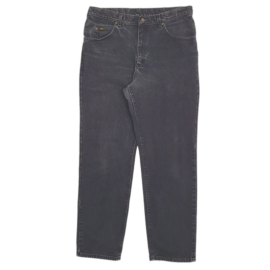 Mens Black Lee Regular JeansW36 L32