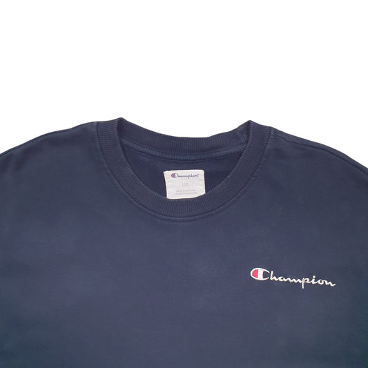 Mens Navy Champion Crewneck Jumper
