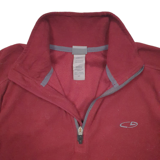 Mens Burgundy Champion Quarter Zip Jumper