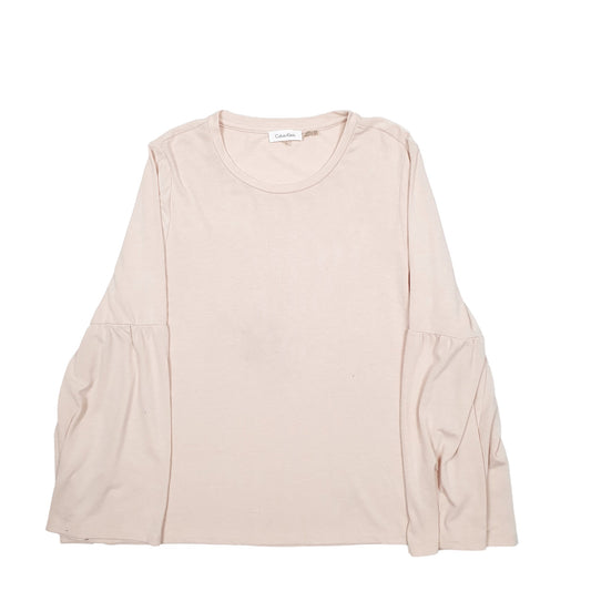 Womens Beige Calvin Klein Long Sleeve T Shirt
