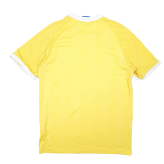Mens Yellow Adidas Ringer Classic Short Sleeve T Shirt