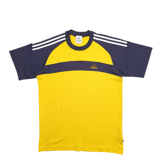 Mens Yellow Adidas Short Sleeve T Shirt