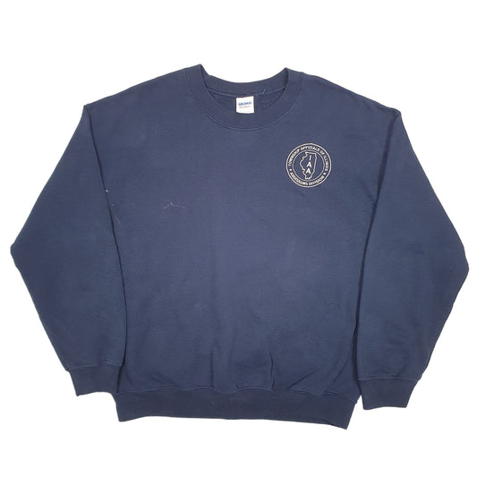 Mens Navy Gildan IAA Township Officials Of Illinois Crewneck Jumper