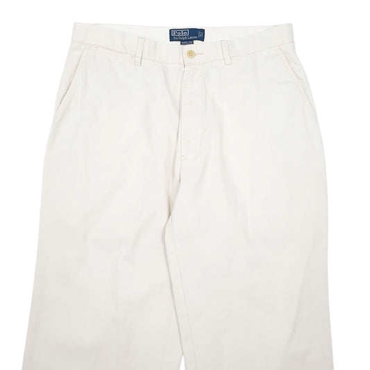 Mens White Polo Ralph Lauren Chino Trousers
