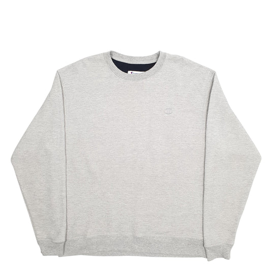 Mens Grey Champion Crewneck Jumper
