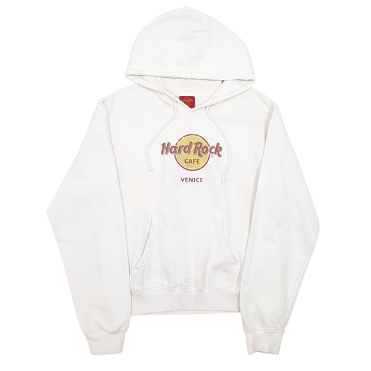 Womens White Hard Rock Cafe Vintage Hoodie Jumper