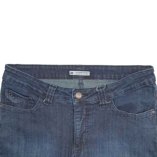 Womens Blue Lee Slender Secretower On The Waist Casual JeansW34 L29