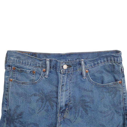 Mens Blue Levis Palm Tree Leafs 541 JeansW32 L30