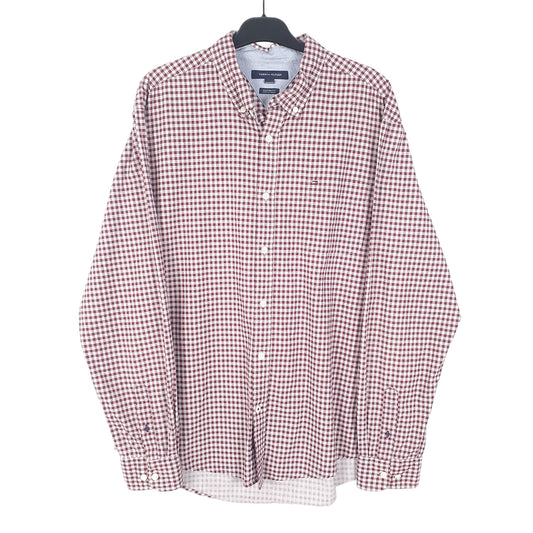 Mens Red Tommy Hilfiger Long Sleeve Shirt
