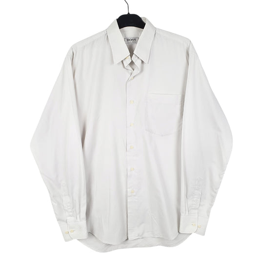 Mens Grey Hugo Boss Long Sleeve Shirt