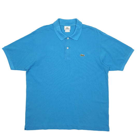 Mens Blue Lacoste Short Sleeve Polo Shirt