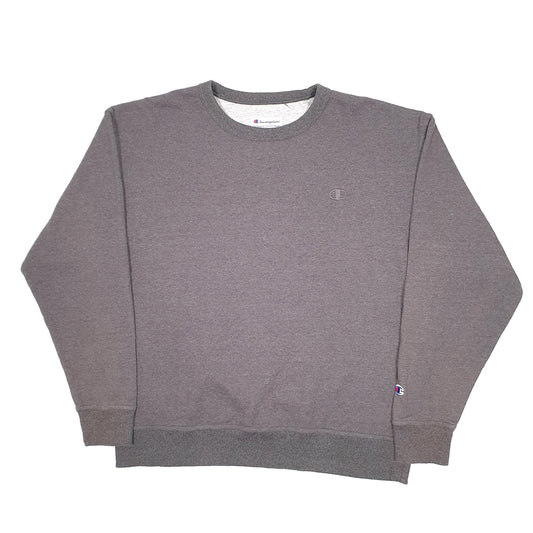 Mens Grey Champion Crewneck Jumper