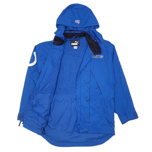Mens Blue Puma NFL Colts Hoodie Coat