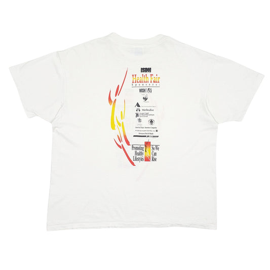 Mens White Polo Ralph Lauren Single Stitch Vintage 90s Short Sleeve T Shirt