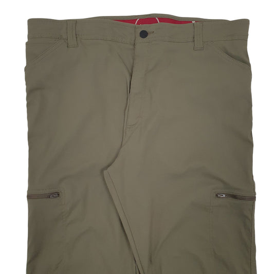 Mens Khaki Wrangler Walking Trousers