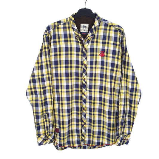 Mens Yellow Buruska Long Sleeve Shirt