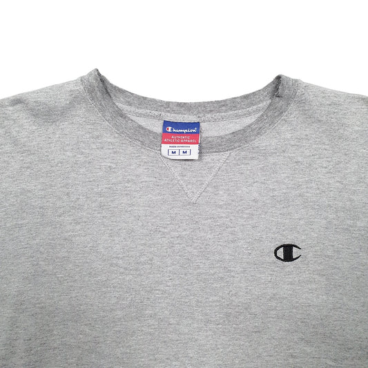 Mens Grey Champion Crewneck Jumper