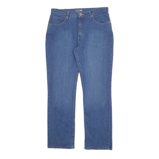 Womens Blue Lee Riders Stretch Fit Indigo Casual JeansW32 L30