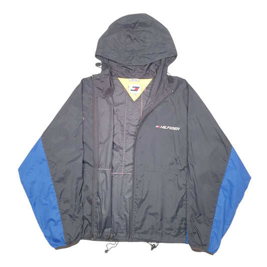 Mens Black Tommy Hilfiger Vintage 90s Lightweight Coat