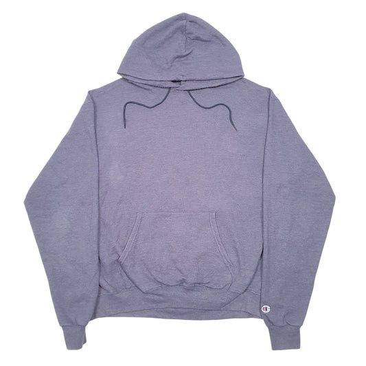 Mens Blue Champion Eagle Ridge Construction Rochester Hoodie Jumper