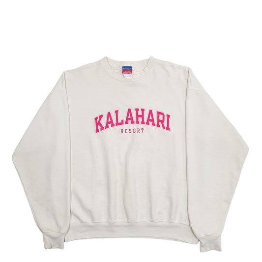 Womens Cream Champion Kalahari Resort Crewneck Jumper
