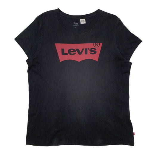 Womens Black Levis Short Sleeve T Shirt