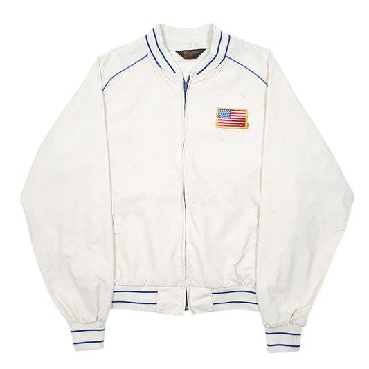 Mens Cream Swingster Vintage USA Smile A Milers Coat