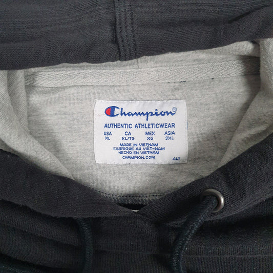 Mens Black Champion Hoodie Jumper