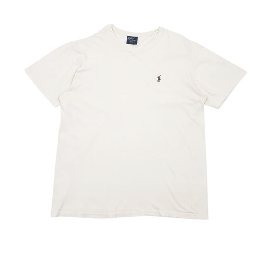 Mens Cream Polo Ralph Lauren Short Sleeve T Shirt