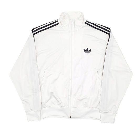 Mens White Adidas Active Wear Full Zip Jumper