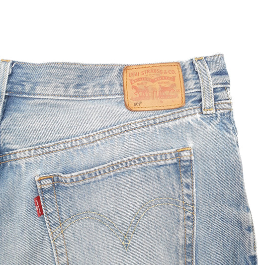 Womens Blue Levis 501 Denim Jorts Hot Pants Denim Shorts