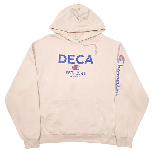 Womens Pink Champion Deco Hoodie Jumper