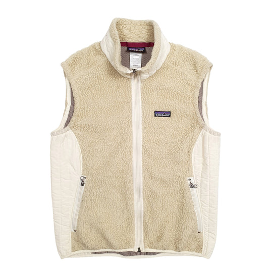 Womens Beige Patagonia Synchilla Hoodie Coat