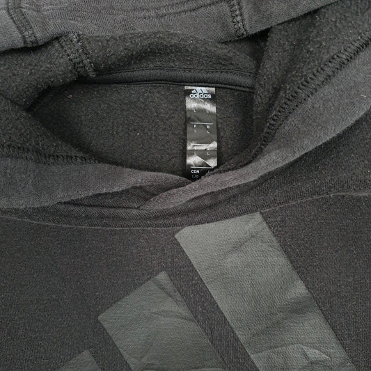 Mens Black Adidas Hoodie Jumper