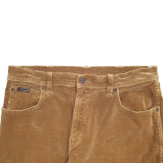 Mens Brown Wrangler Texas Corduroy Trousers