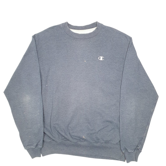 Mens Navy Champion Crewneck Jumper