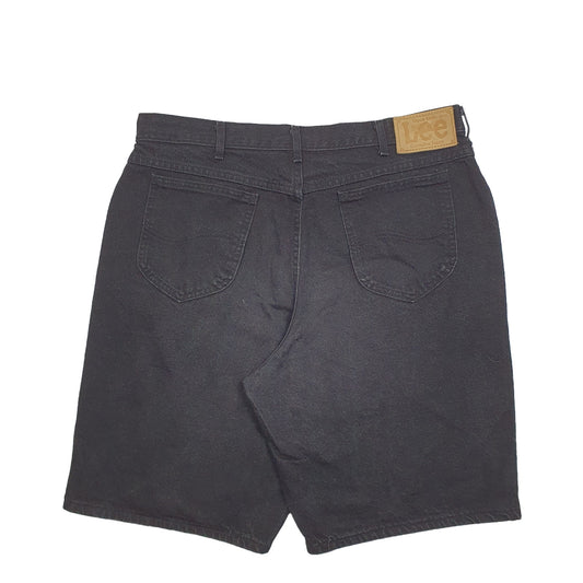 Mens Black Lee Denim Shorts