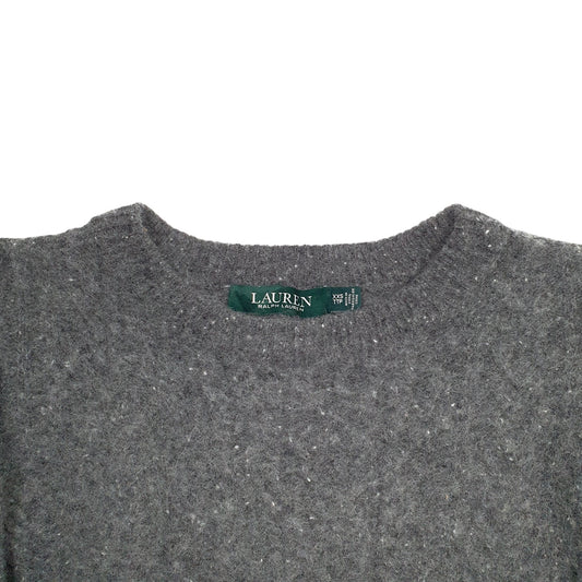 Womens Grey Ralph Lauren Crewneck Jumper