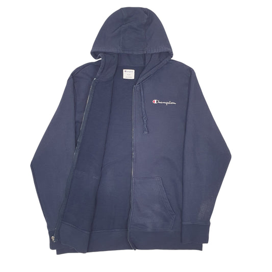 Mens Navy Champion Full Zip Jumper