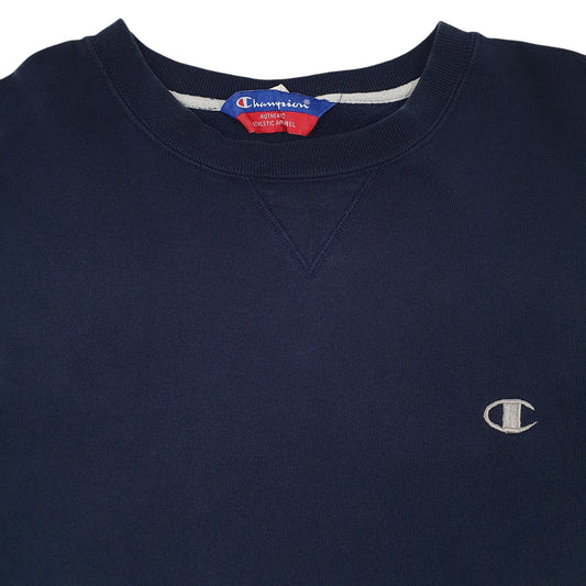 Mens Navy Champion Crewneck Jumper