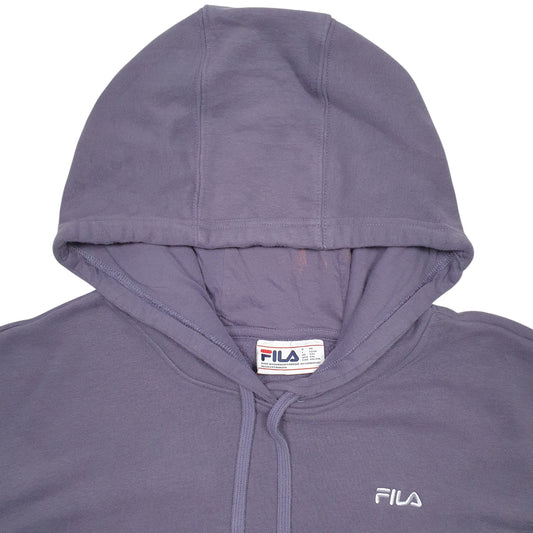 Womens Purple Fila Hoodie Jumper
