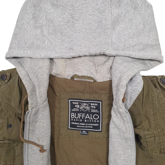 Mens Khaki Buffalo Coat
