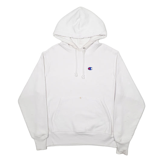 Mens White Champion Hoodie Jumper