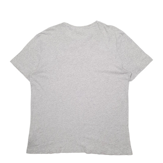 Mens Grey Lacoste Short Sleeve T Shirt