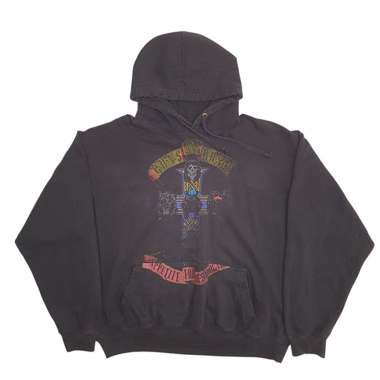 Mens Black Appetite For Destruction Hoodie Jumper